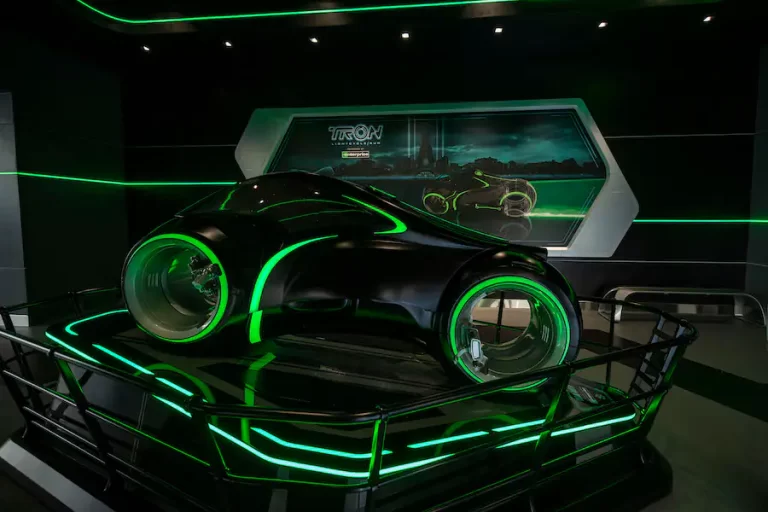TRON Lightcycle / Run Introduces Team Green Post-Show Space