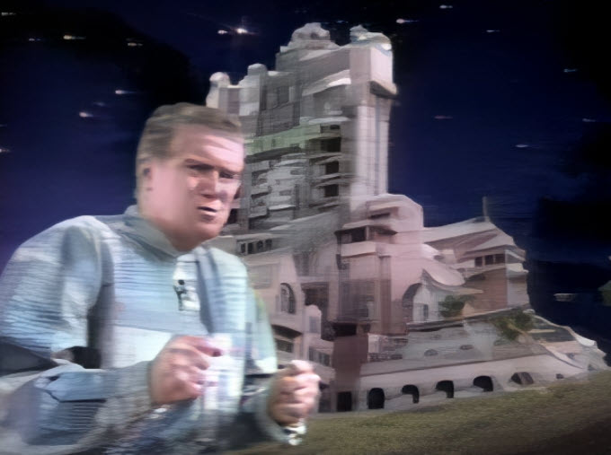 1994 Walt Disney World Happy Easter Parade Regis Philbin at Tower of Terror