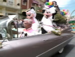 1994 Walt Disney World Happy Easter Parade Mickey and Minnie on Main Street USA