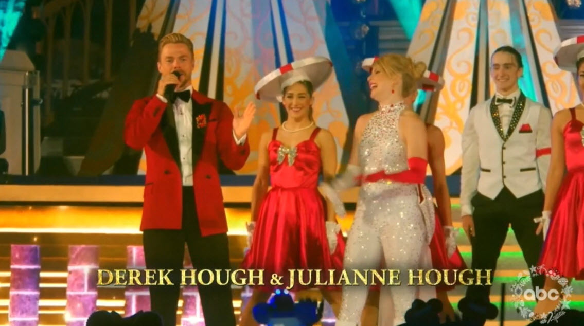 2022 Wonderful World of Disney Magical Holiday Celebration Derek Hough and Julianne Hough Host