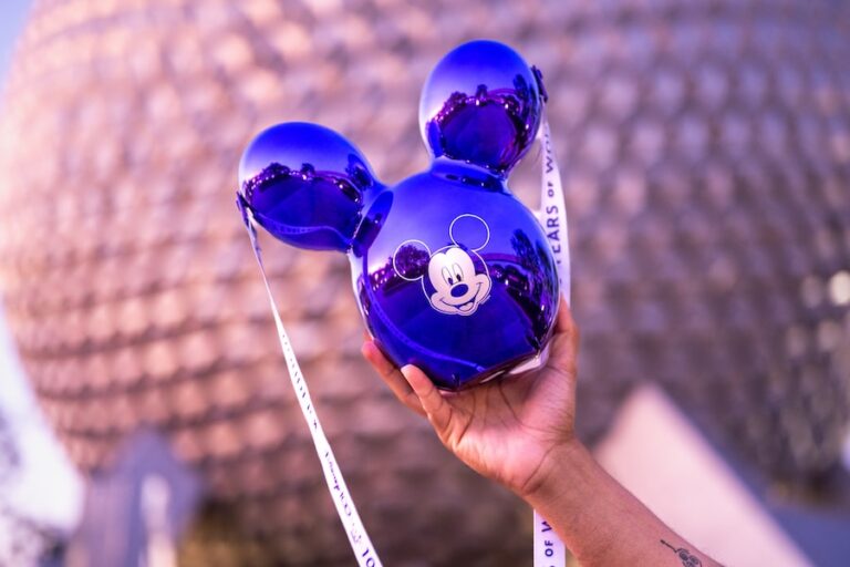 Disney 100 Purple Mickey Mouse Balloon Bucket.