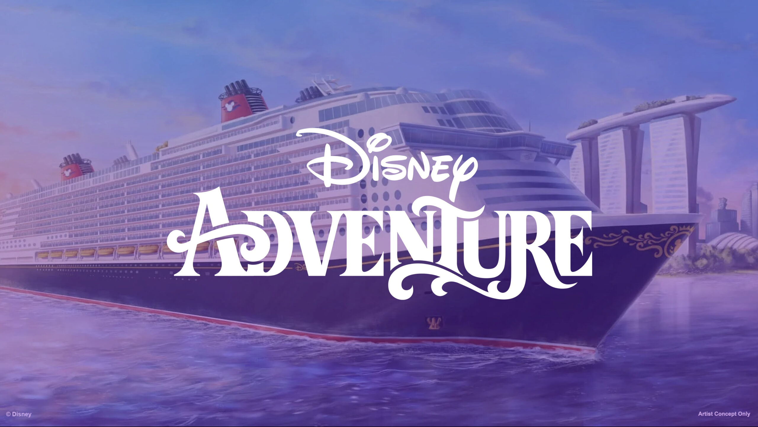 Disney Adventure is the seventh ship in the Disney Cruise Line fleet and work is currently underway in Germany. It’ll be the first Disney ship to sail from Singapore and throughout Southeast Asia and feature the Disney service, storytelling and entertainment everyone knows and loves.