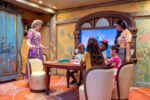 At Disney’s Oceaneer Club onboard the Disney Treasure, Fairytale Hall will be a royal collection of activity rooms where princesses and princes let their creativity shine at Rapunzel’s Art Studio and read and act out stories at Belle’s Library. (Disney)