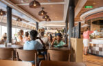 Named for Walt Disney’s early childhood hometown in Missouri, Marceline Market will be a stylish food hall aboard the Disney Treasure inspired by popular marketplaces from around the world. Guests will find an ever-changing menu along with ocean views from both indoor and outdoor seating. (Disney)