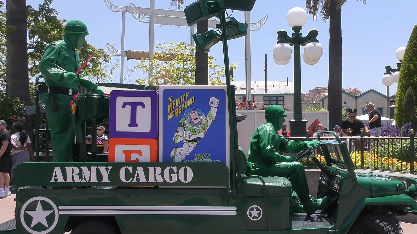 Operation Playtime with the Green Army Patrol at Disney California Adventure 2023