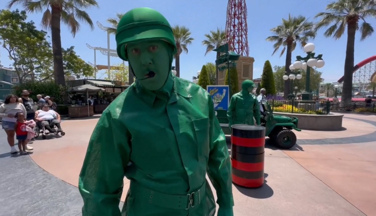 Operation Playtime with the Green Army Patrol at Disney California Adventure 2023