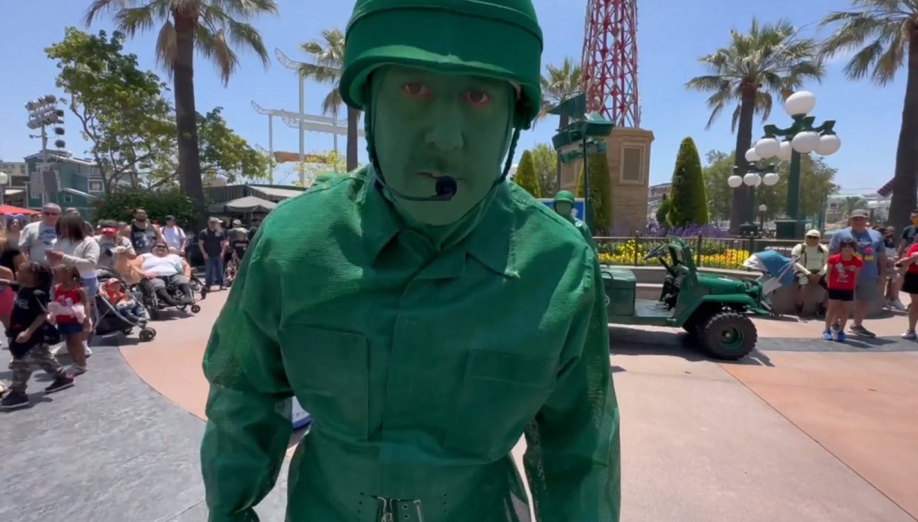 Operation Playtime with the Green Army Patrol at Disney California Adventure 2023