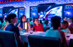 The Disney Treasure will include one of Disney Cruise Line’s beloved restaurant concepts, Worlds of Marvel. During “Avengers: Quantum Encounter,” Spider-Man will call upon his fellow Avengers — and the brave diners at Worlds of Marvel — for backup when an unexpected villain invades the ship in search of powerful quantum technology. (Disney)