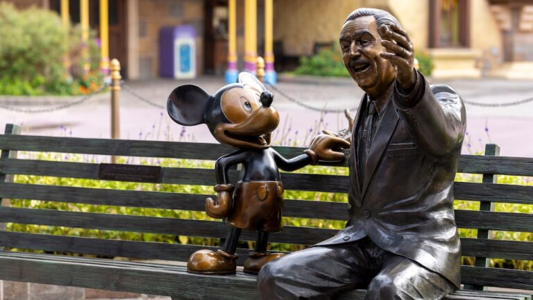 New Walt Disney & Mickey Mouse Statue Debuts at Hong Kong Disneyland CelebratingDisney’s 100th Anniversary