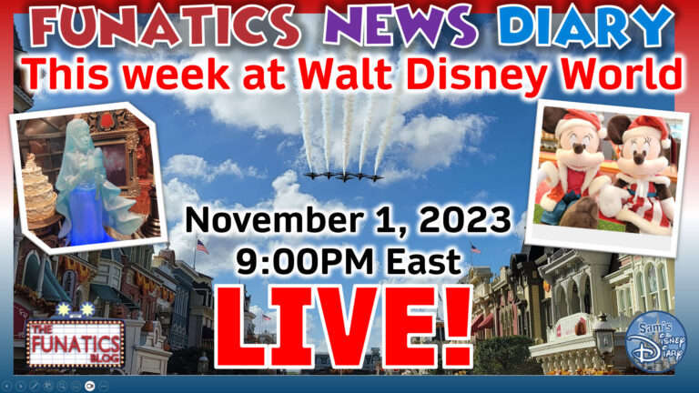 Wednesday Night LIVE!!! This week at Walt Disney World with Greg and Sam. November 1st, 2023