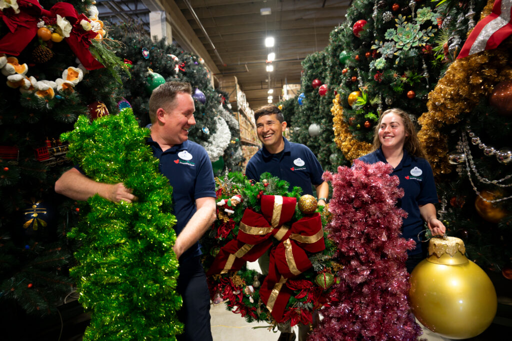 The team of designers, decorators and other professionals at Walt Disney World Holiday Services prepare and install more than 600 trees and 1,700 wreaths, and hang nearly nine miles of garland each year to transform four theme parks, resort hotels, Disney Springs and the rest of the resort into a holiday wonderland. (Harrison Cooney, Photographer)