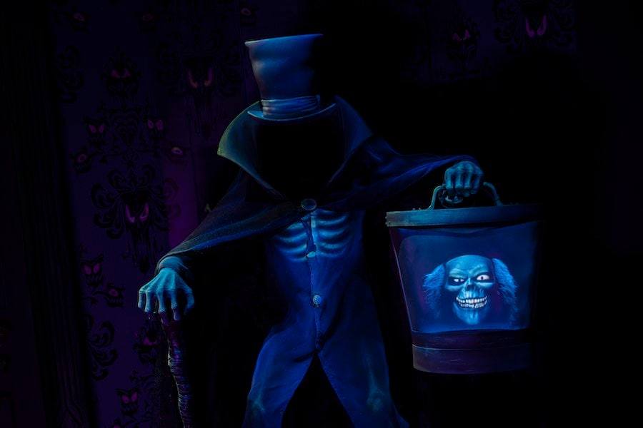 Hatbox Ghost at the Haunted Mansion at Walt Disney World