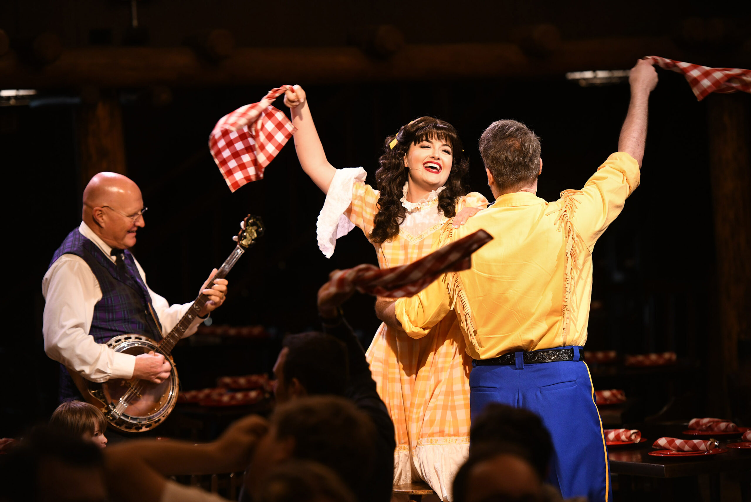 Frontier-style family fun is back on the menu as Hoop-Dee-Doo Musical Revue debuts June 23, 2022, at Disney’s Fort Wilderness Resort and Campground at Walt Disney World Resort in Lake Buena Vista, Fla. This beloved show features a high-spirited musical performance by the Pioneer Hall Players complete with foot-stompin' folk songs, singing, dancing, zany comedy, and a fantastic feast—all in the rustic setting of an Old West dance hall. Now in its 48th year, Hoop-Dee-Doo Musical Revue is one of the longest-running dinner shows in the United States. (Mark Ashman, Photographer)