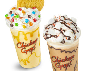 Chicken Guy Holiday Shakes •Frozen Peppermint Cocoa Shake • Holiday Cookie Shake 