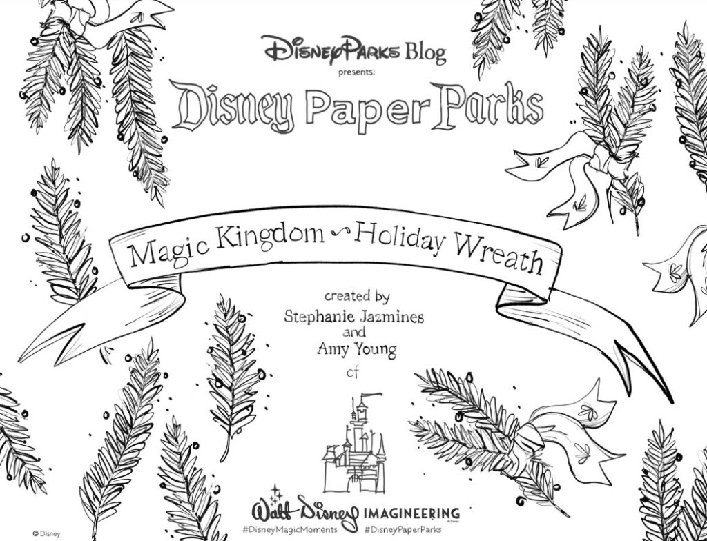 Disney Parks DIY Paper Holiday Wreaths