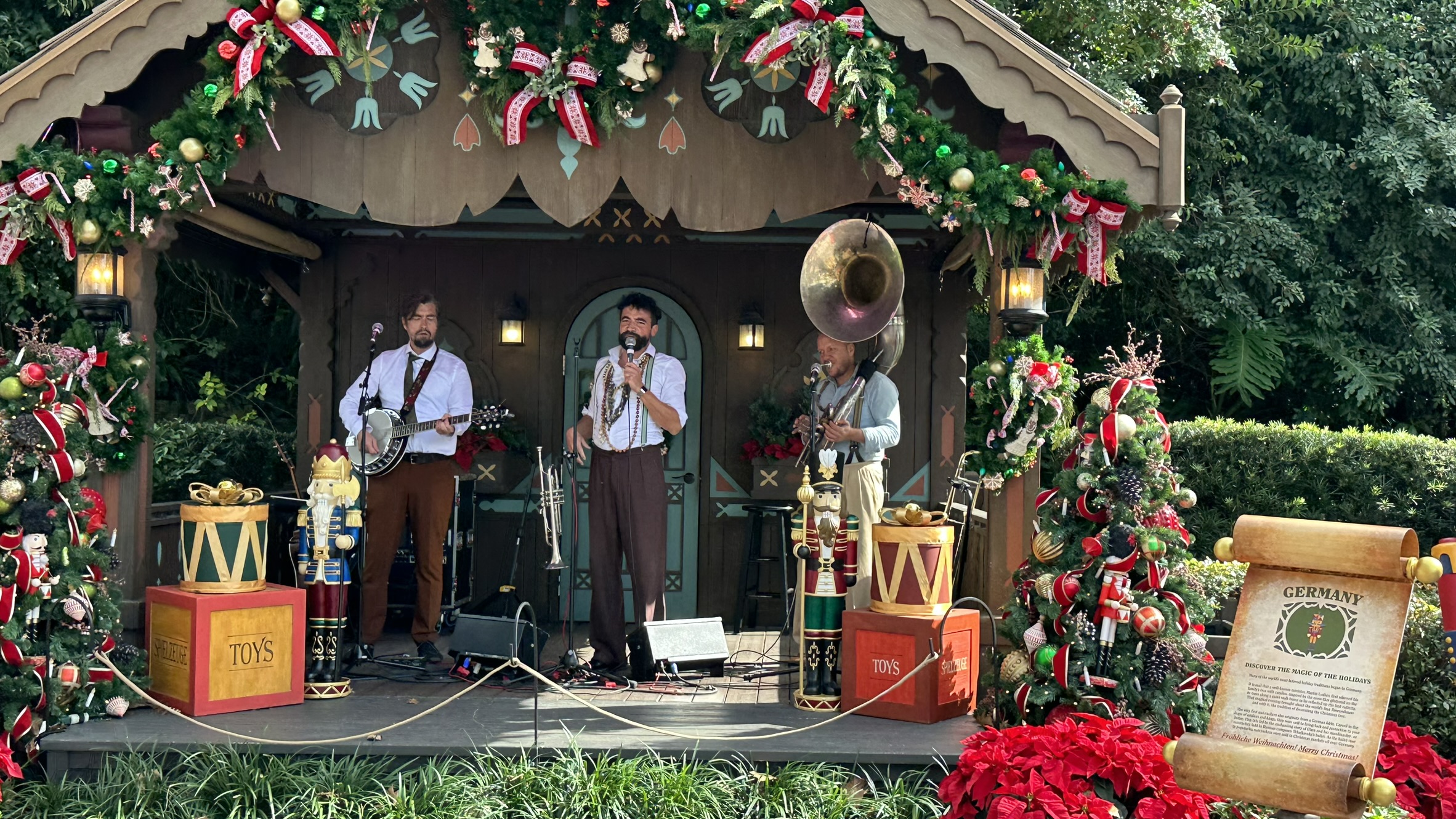 Whisky Denker at the Germany Gazebo Epcot Festival of the Holidays 2023