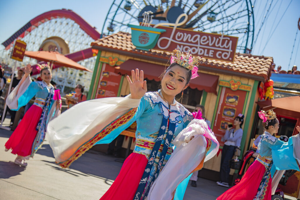 In celebration of the Lunar New Year at Disney California Adventure Park in Anaheim, Calif, from Jan. 23 through Feb. 18, 2024, guests can enjoy “Mulan’s Lunar New Year Procession,” which honors family, friendship and the potential for a fortune-filled year. For the Year of the Dragon, Mushu from Walt Disney Animation Studios’ “Mulan” will lead the way. The procession will be along the parade route from Hollywood Land to Paradise Gardens Park. (Photographer/Disneyland Resort)