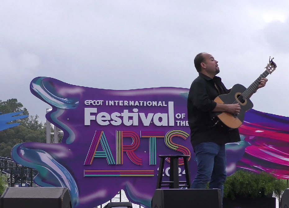 The Mesmerizing Guitar Skills of Nichols Marks at the Epcot Festival of Arts 2024