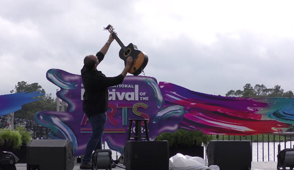 The Mesmerizing Guitar Skills of Nichols Marks at the Epcot Festival of Arts 2024