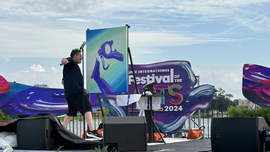 Visual Art Performance: Trevor Carlton's Enchanting Show at Epcot Festival of the Arts 2024