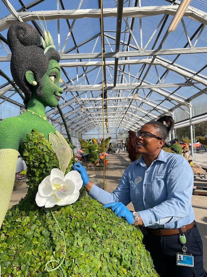 Princess Tiana topiary at EPCOT International Flower & Garden Festival, Walt Disney World Resort 