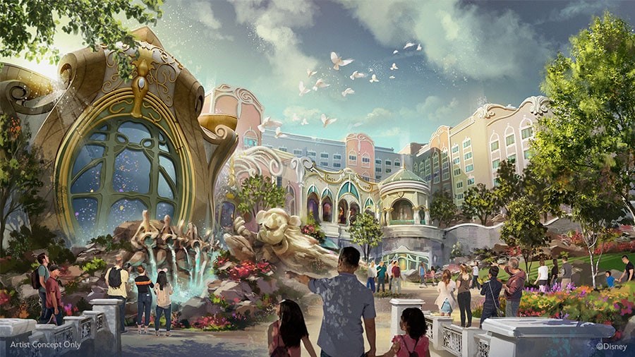 Rendering of Tokyo DisneySea Fantasy Springs Hotel