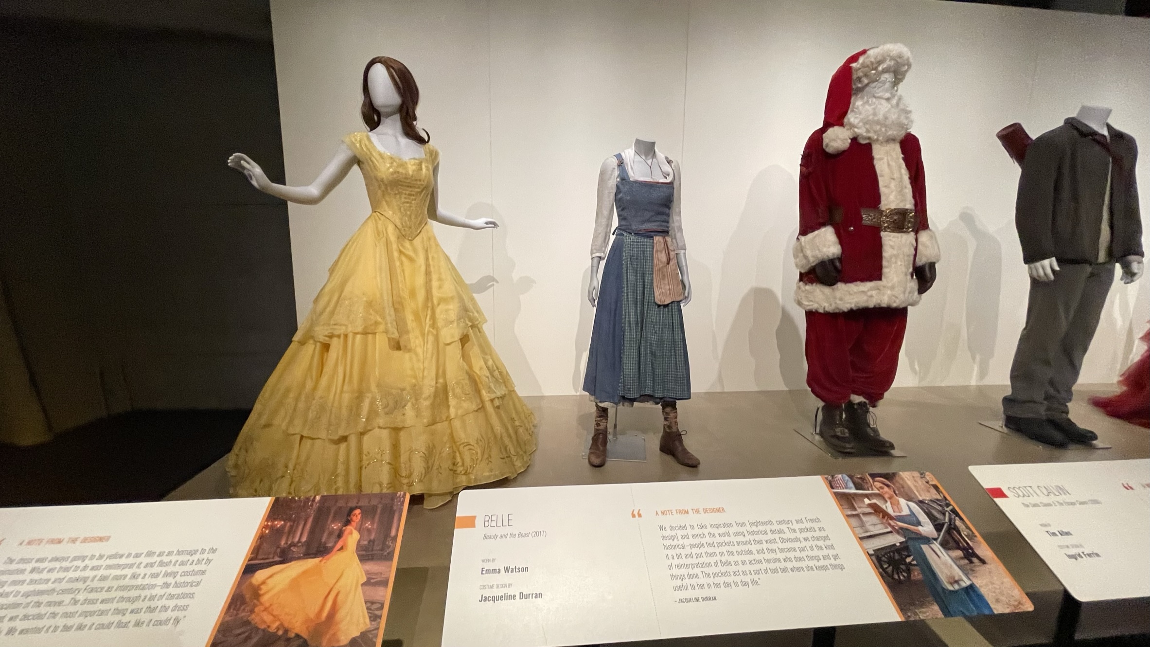 Disney Archives Disney Heroes & Villains: The Art of the Disney Costume 'Cinderella's Workshop Disney Costumes include Belle as played by Emma Watson
