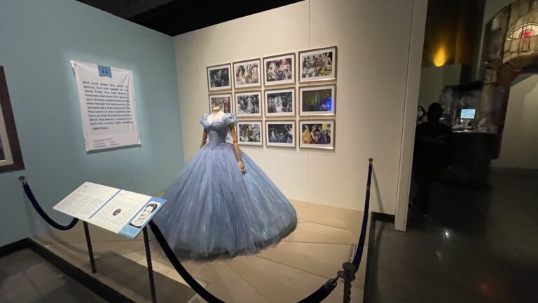 Disney Archives Disney Heroes & Villains: The Art of the Disney Costume 'Cinderella's Workshop Cinderella 2015 Live Action Dress
