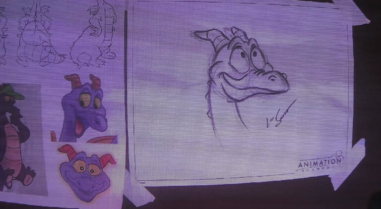 Learning to Draw Disney Characters at Epcot's Festival of the Arts 2024 (Featuring Figment!)