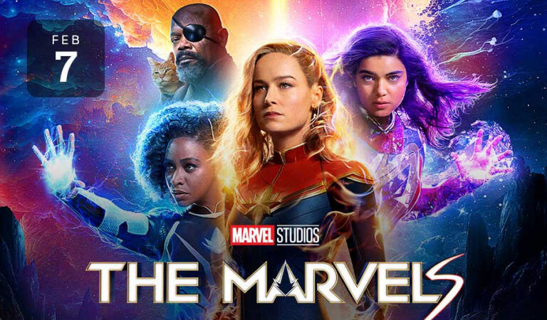 Marvel Studios The Marvels coming to Disney+ February 7. 2-24