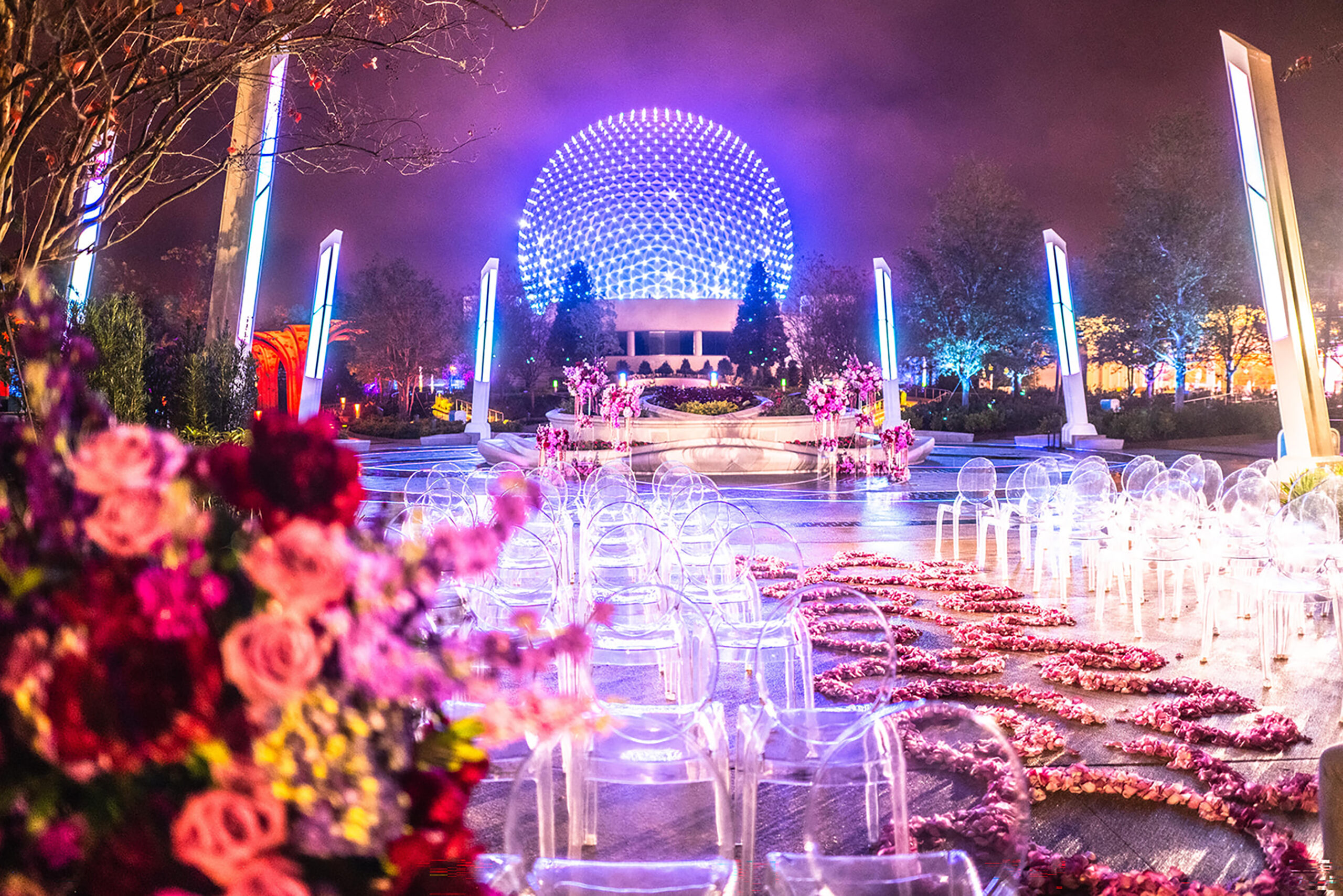 A truly inspired space, World Celebration Gardens represents dreams and connections making it a magical place to honor your love.