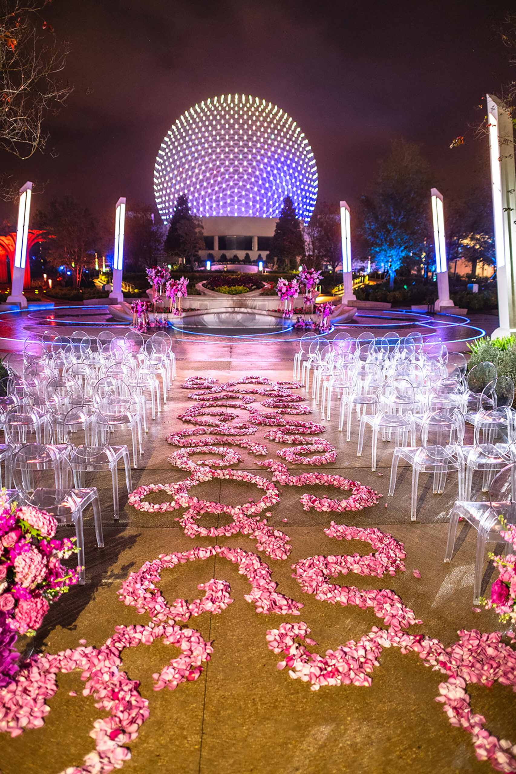 A truly inspired space, World Celebration Gardens represents dreams and connections making it a magical place to honor your love.