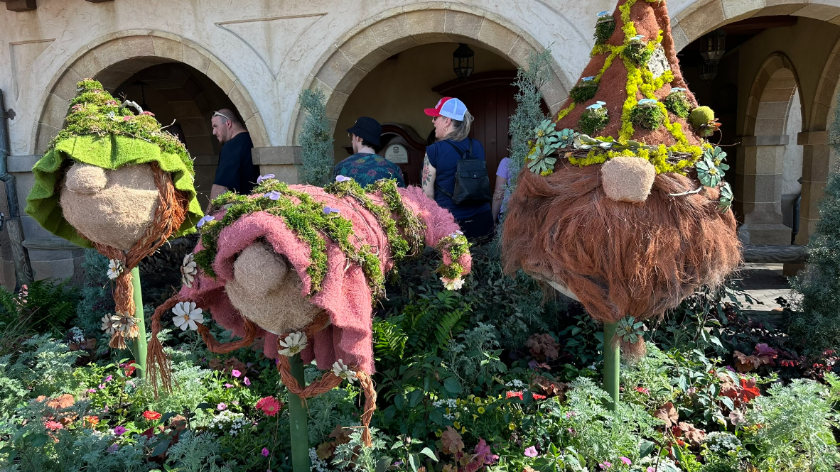 2024 Epcot Flower and Garden Festival Topiaries - Troll heads in Germany