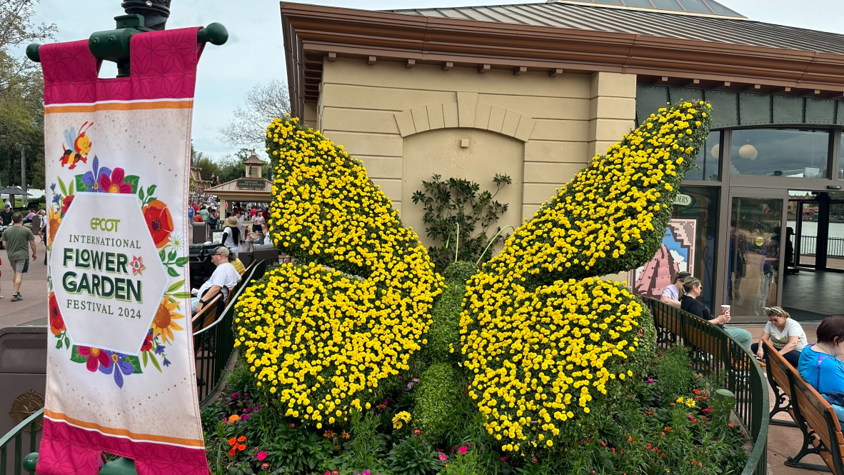 2024 Epcot Flower and Garden Festival Topiaries - Butterfly