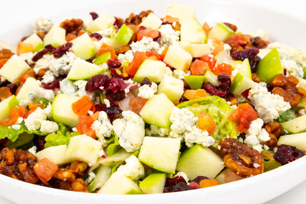 Planet Hollywood Entree Salad: Apple, Walnut, and Gorgonzola Salad