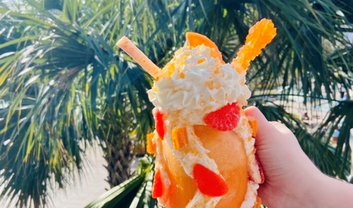 Planet Hollywood Disney Springs Sweet Endings Creamy Dreamy Creamsicle Milkshake: