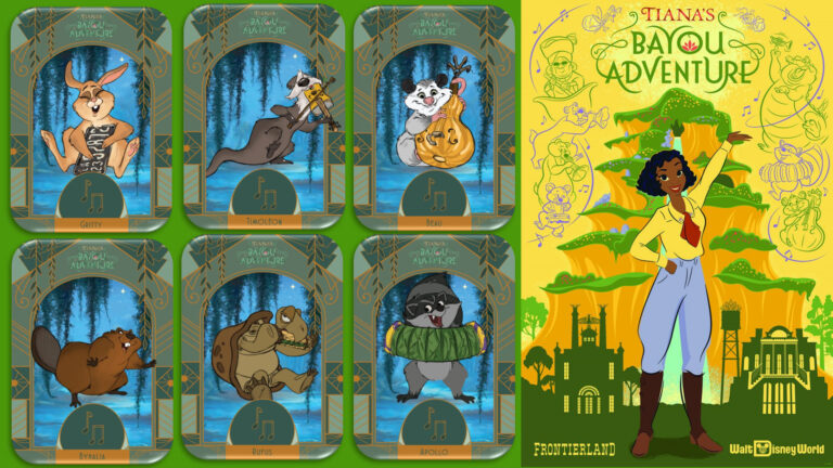 Meet some of the Critters at Tiana’s Bayou Adventure