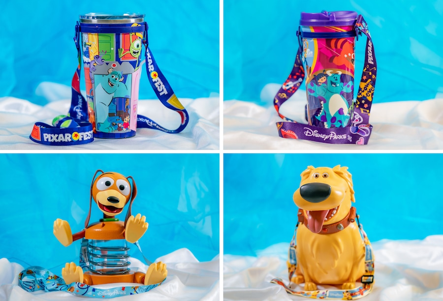 2024 Pixar Fest buckets and tumblers at Disneyland Resort 