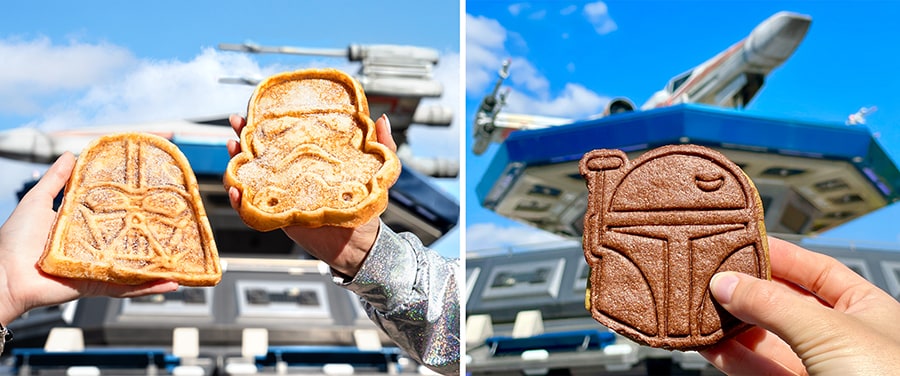 Darth Vader Waffle, Stormtrooper Waffle, Boba Fett Shortbread