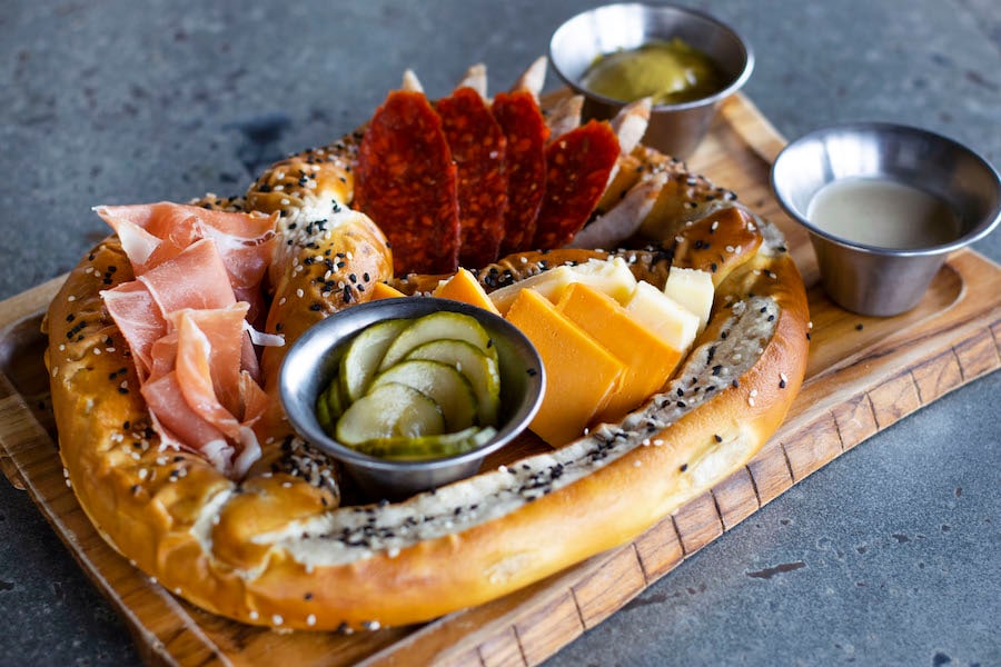 Air Pirate's Cargo Loaded Pretzel at Jock Lindsey’s Hangar Bar at Disney Springs 