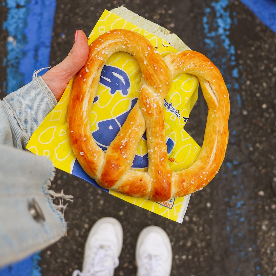 Original Pretzel from Wetzel’s Pretzels, available at Disney Springs in Walt Disney World Resort and Downtown Disney District in Disneyland Resort