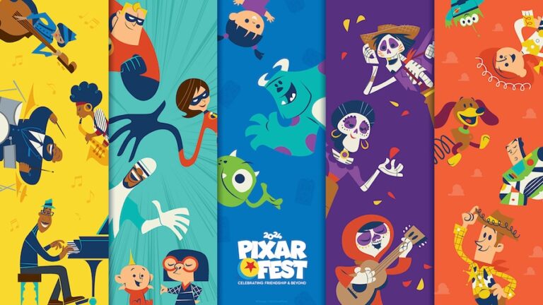 5 Stunning Pixar Fest Wallpapers with Favorite Pixar Characters