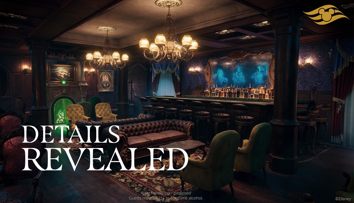 Details Revealed - Inside The Haunted Mansion Parlor Coming to the Disney Treasure