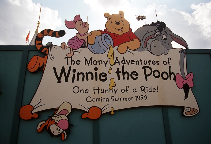 Sign with opening season for The Many Adventures of Winnie the Pooh 