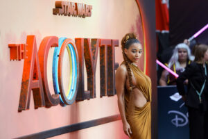 Amandla Stenberg attends the UK Premiere of Lucasfilm's 'The Acolyte' at Odeon Luxe Leicester Square in London, on May 28, 2024. (Photo by StillMoving.Net for Disney)