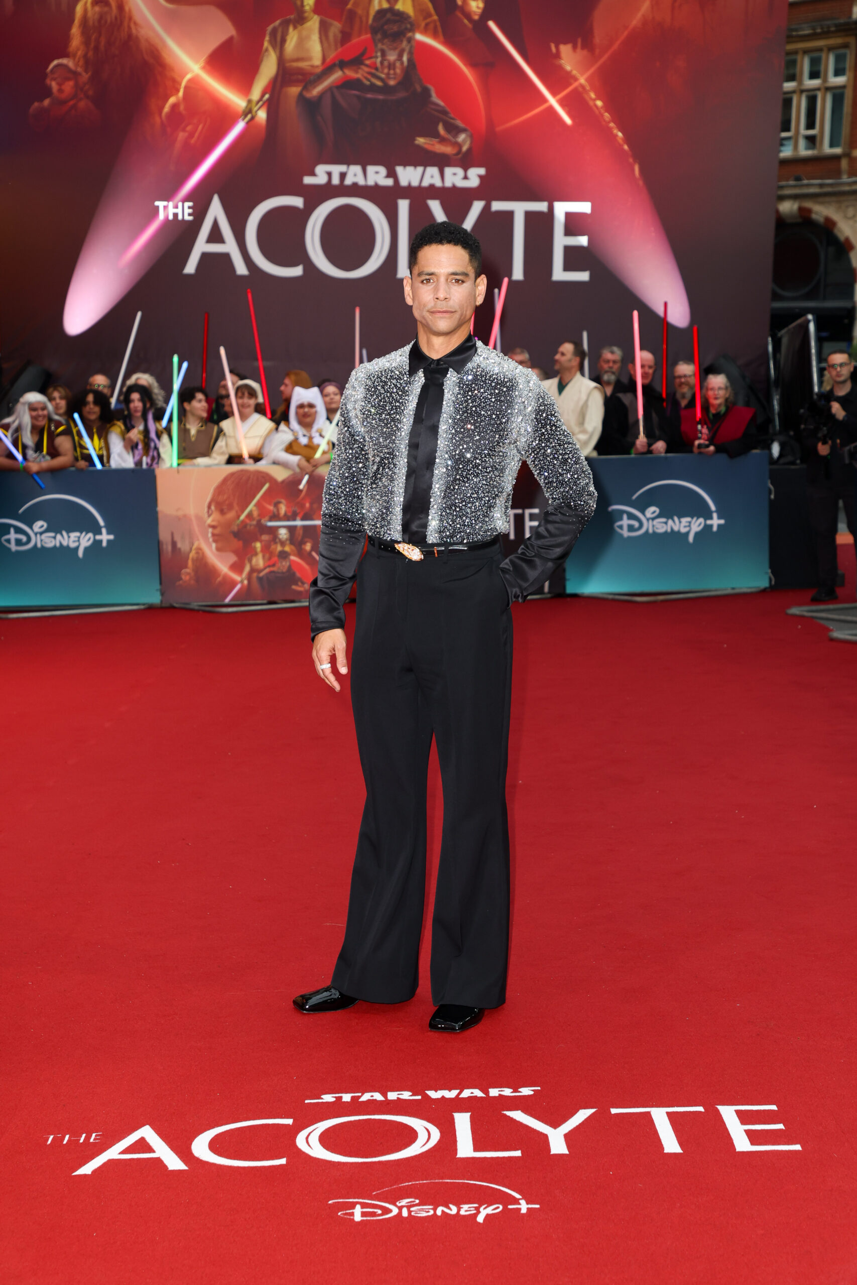 Charlie Barnett attends the UK Premiere of Lucasfilm's 'The Acolyte' at Odeon Luxe Leicester Square in London, on May 28, 2024. (Photo by StillMoving.Net for Disney)