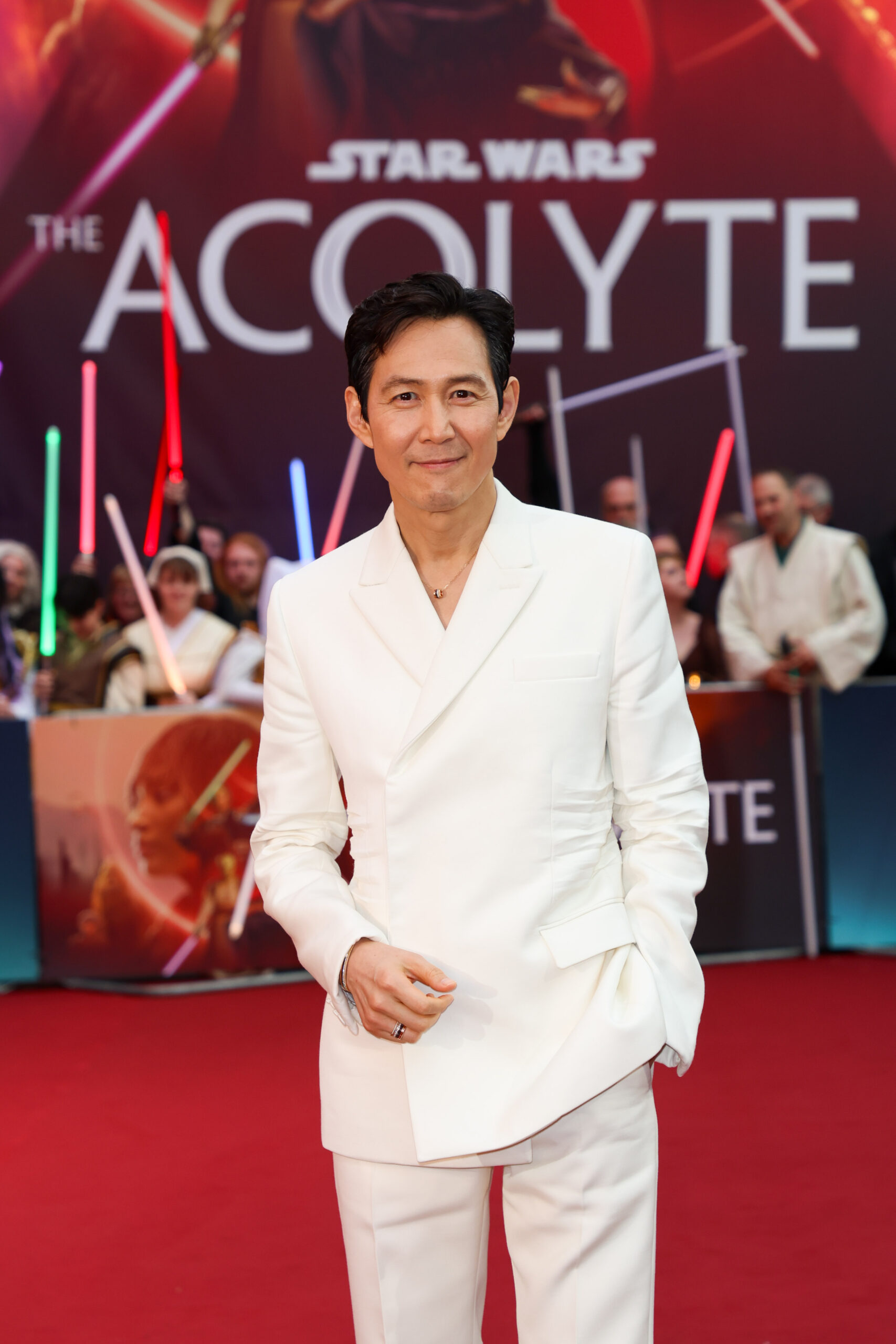 Lee Jeong-jae attends the UK Premiere of Lucasfilm's 'The Acolyte' at Odeon Luxe Leicester Square in London, on May 28, 2024. (Photo by StillMoving.Net for Disney)