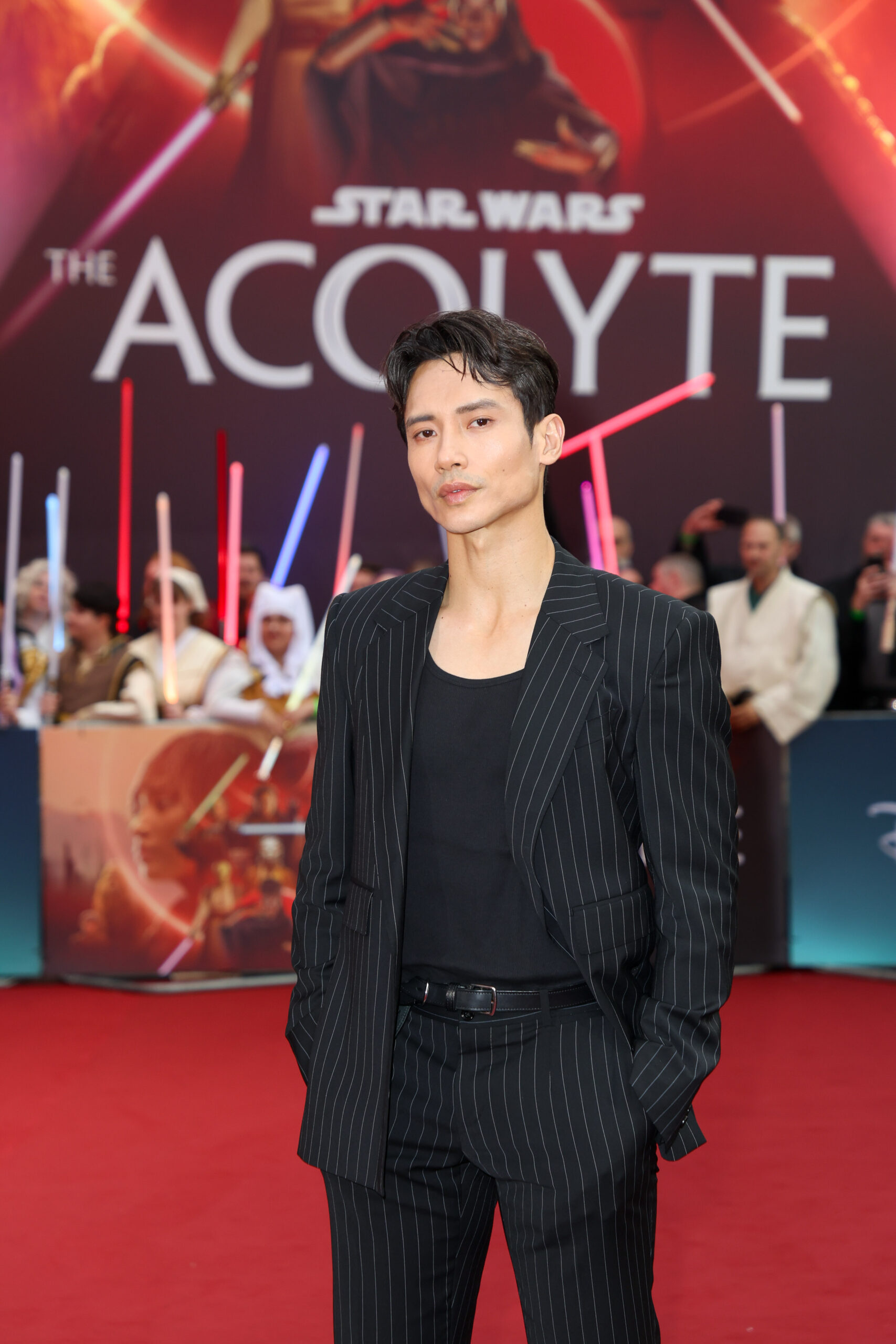 Manny Jacinto attends the UK Premiere of Lucasfilm's 'The Acolyte' at Odeon Luxe Leicester Square in London, on May 28, 2024. (Photo by StillMoving.Net for Disney)