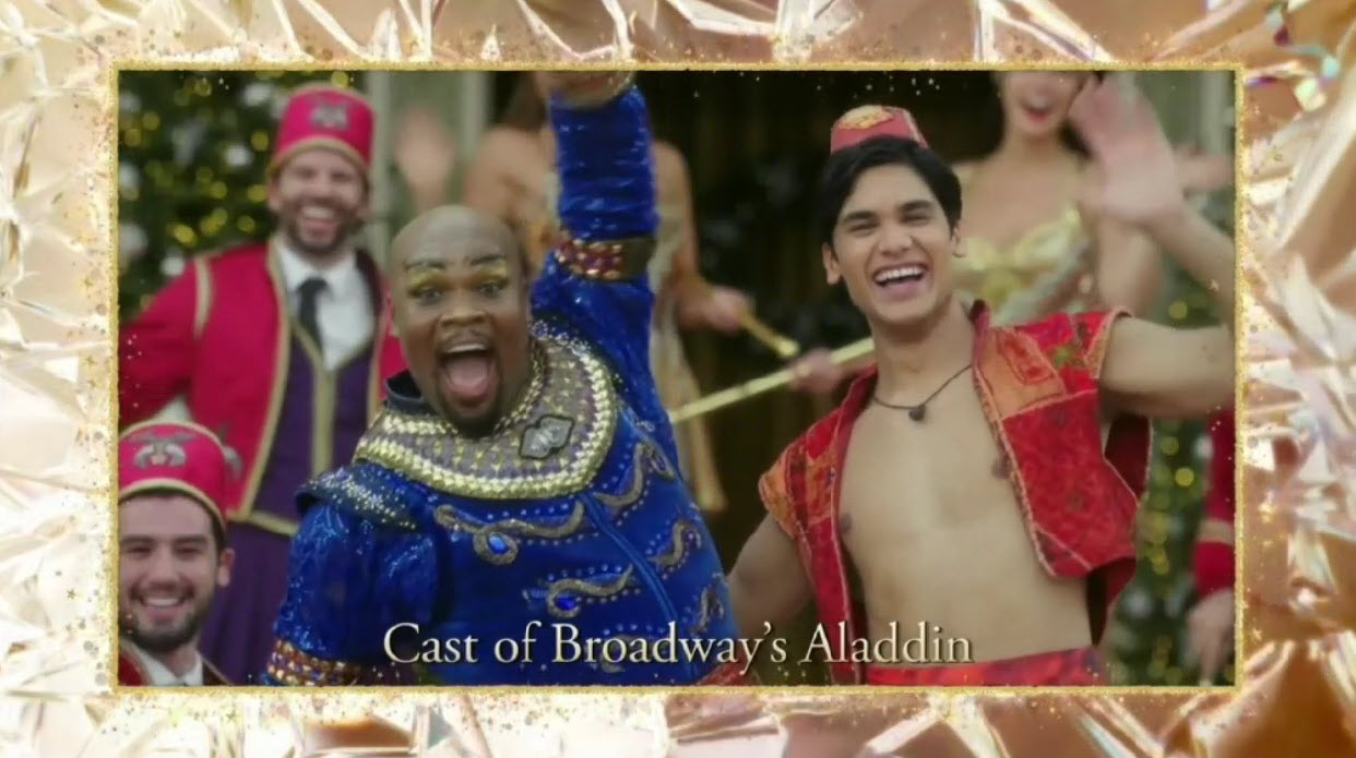 2023 Disney Parks Magical Christmas Day Parade 40th Anniversary Cast of Broadway's Aladdin