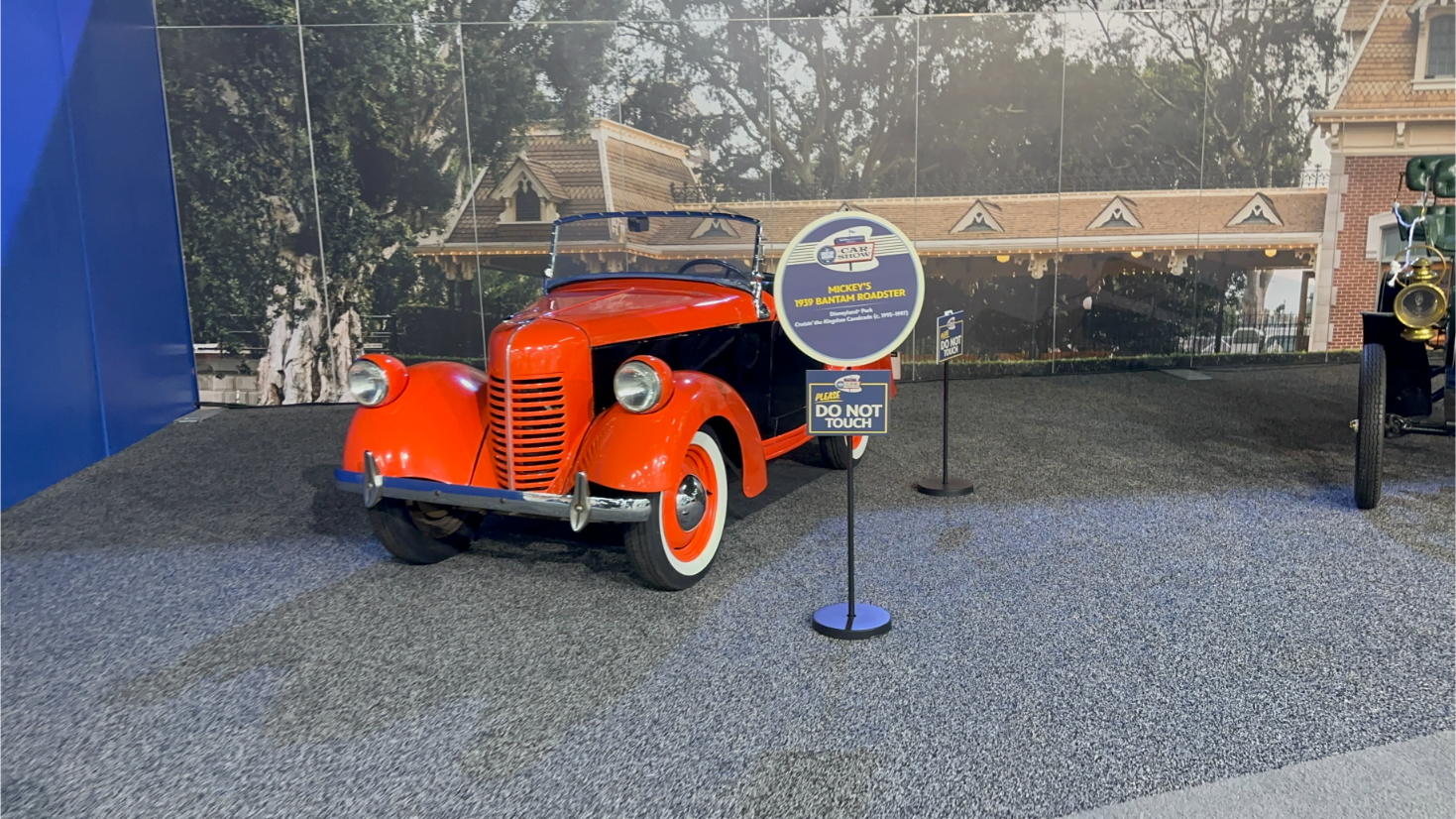 Walt Disney Archives Great Big Beautiful Car Show D23 2024 - Mickey's 1939 Bantam Roadster Used in Disneyland Cavalcades from 1995-1997